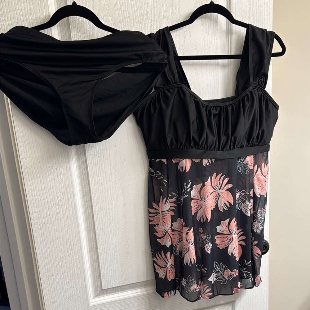 Islander Black and Pink Swimwear